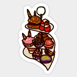 Tokyo Dessert Cafe High Tea Desserts Sticker